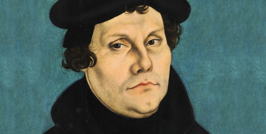 Kasvokuvamaalaus Martti Lutherista