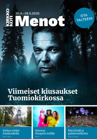 Kirkko ja koti Menot -liite, kansikuva